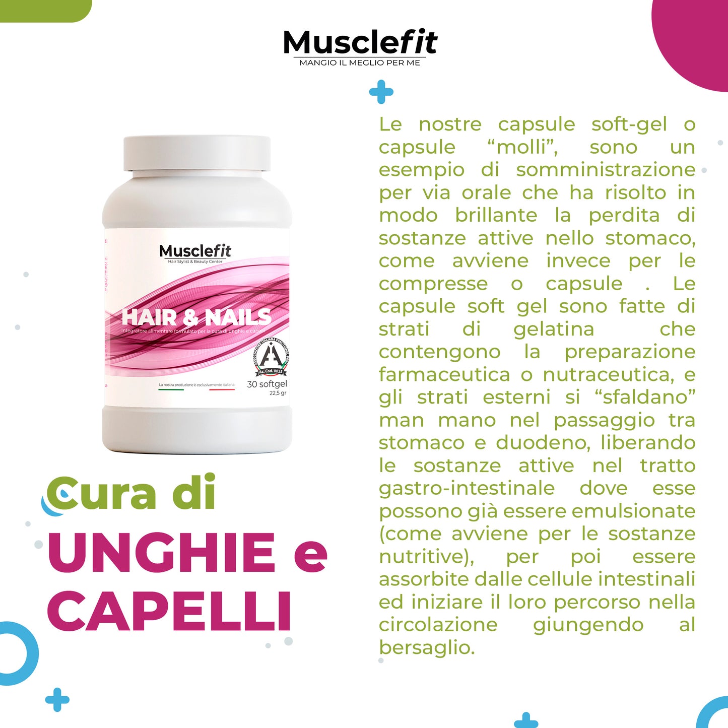 MuscleFit® - Hair & Nails - Unghie e Capelli