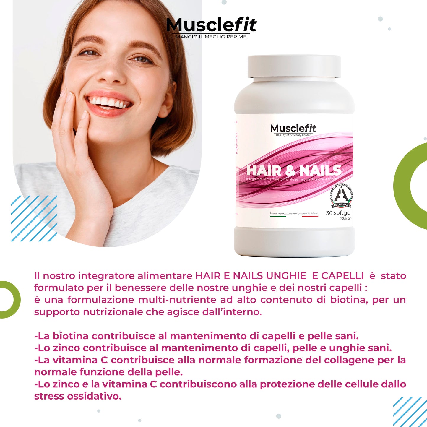 MuscleFit® - Hair & Nails - Unghie e Capelli