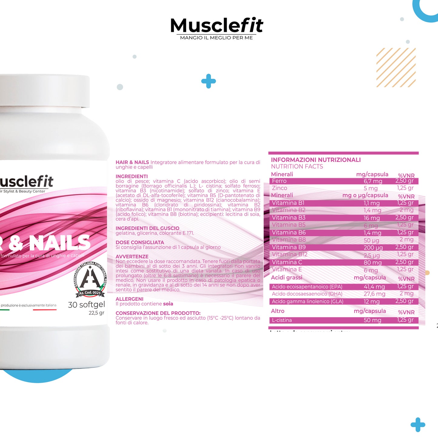 MuscleFit® - Hair & Nails - Unghie e Capelli