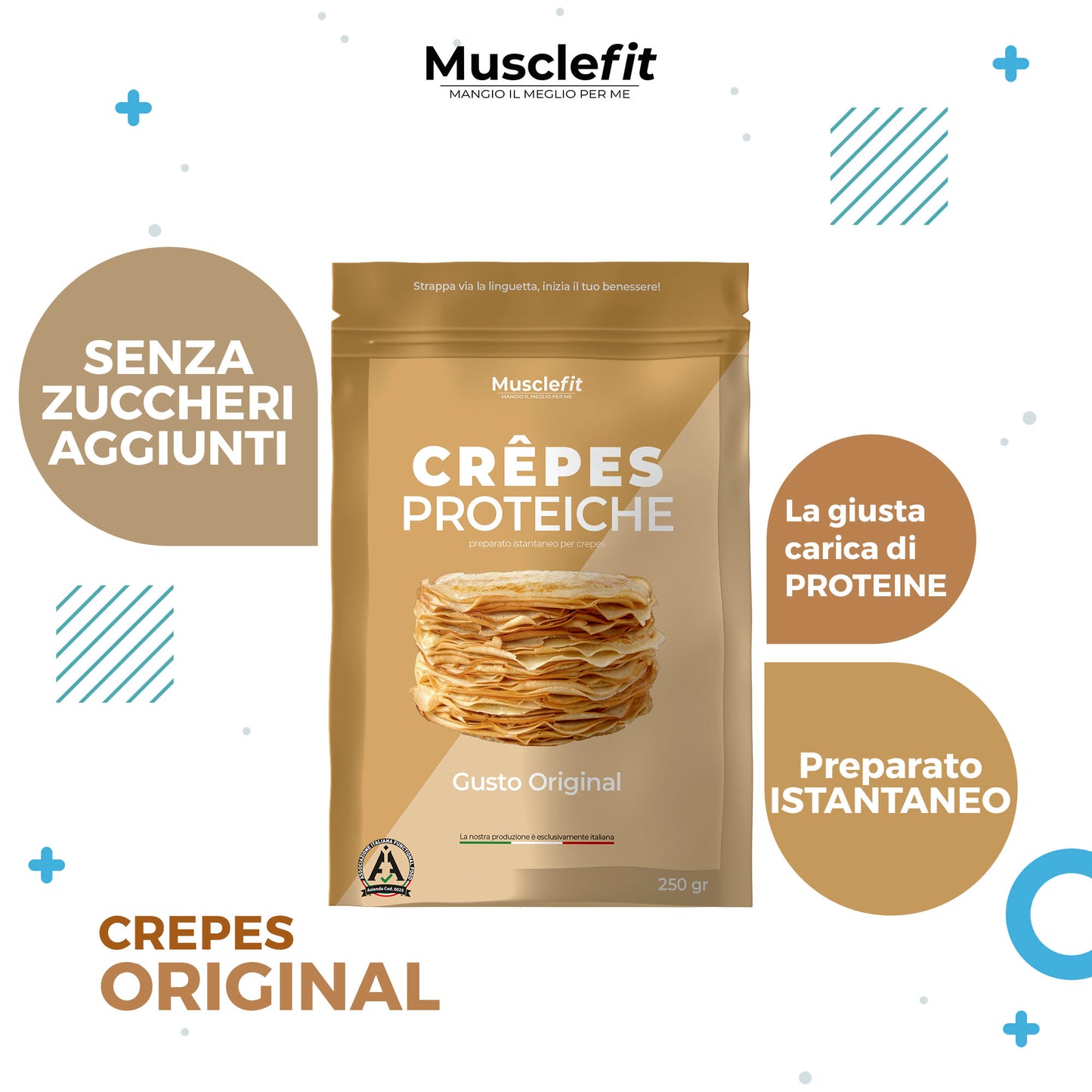 MuscleFit® Crepes Proteiche Low Sugar