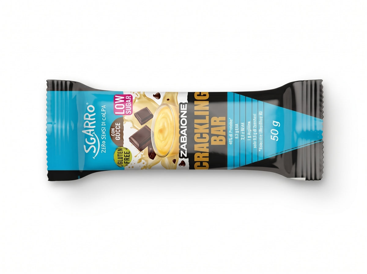 Barretta proteica SGARRO® Crackling Bar + EAA - 50 gr ZABAIONE