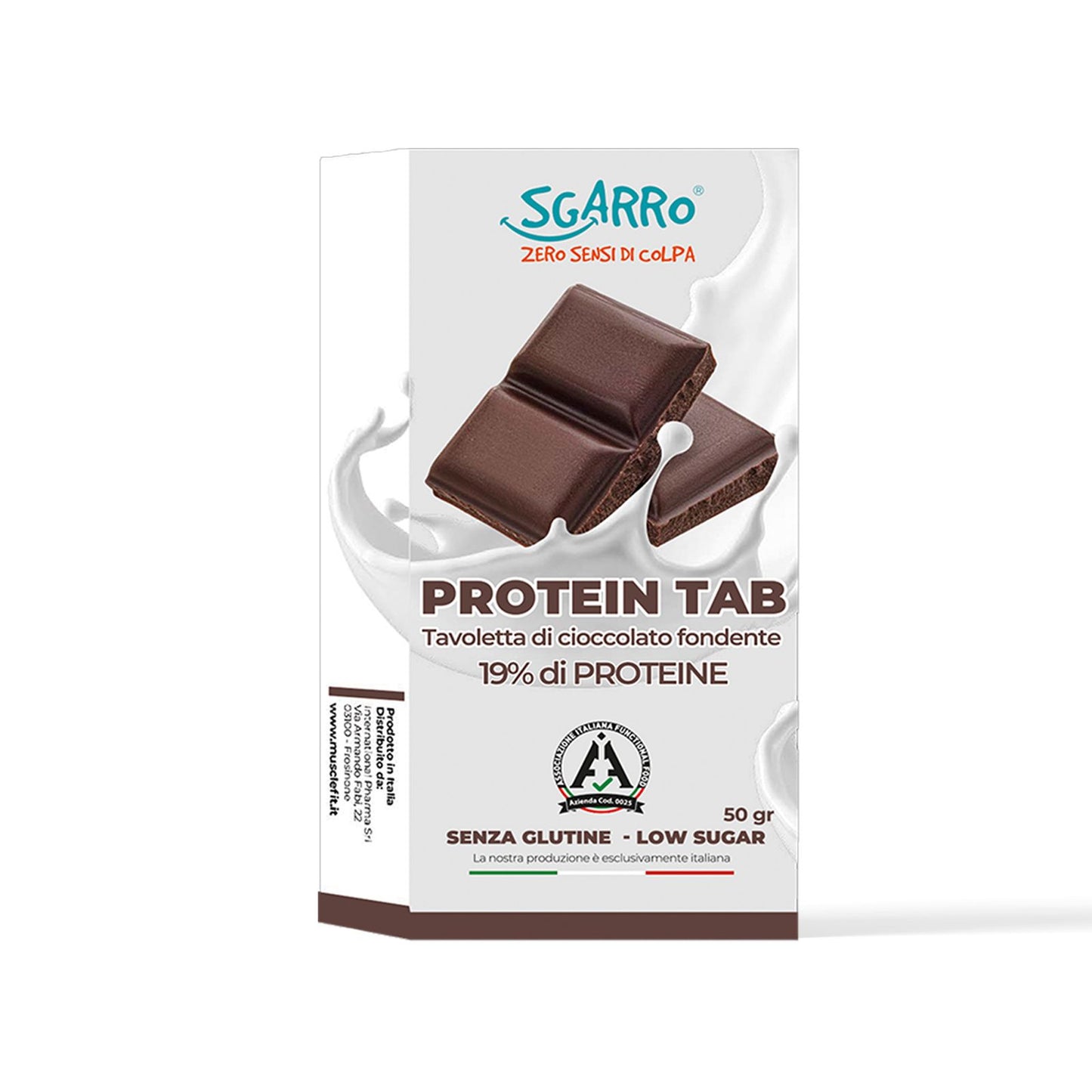 Tavoletta Cioccolato Proteico Protein Tab SGARRO® Cioccolato Fondente