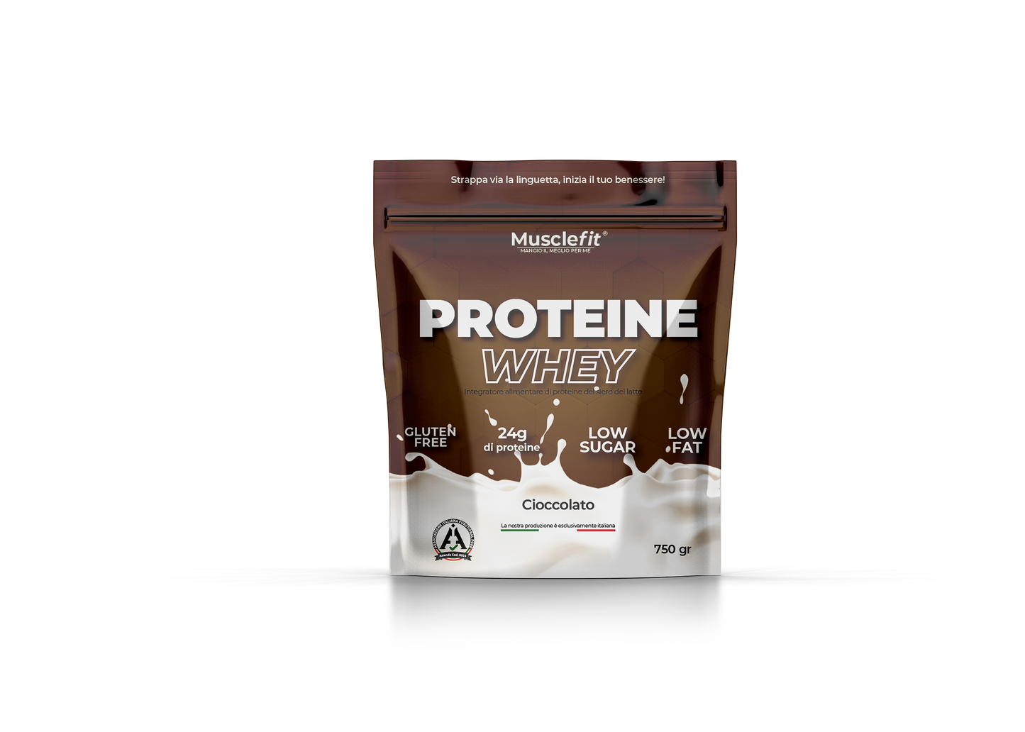MuscleFit® - Proteine Whey Cioccolato - 750 gr