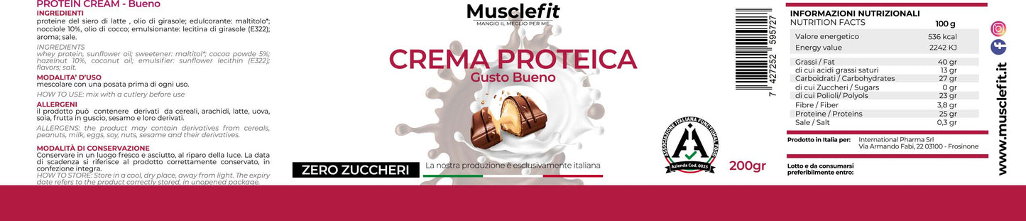 MuscleFit® Crema Proteica LIMITED EDITION Bueno