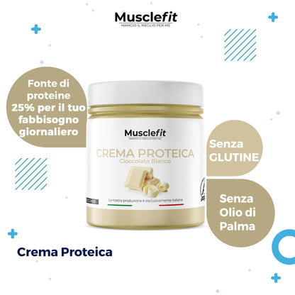 MuscleFit® Crema Proteica Cioccolato Bianco