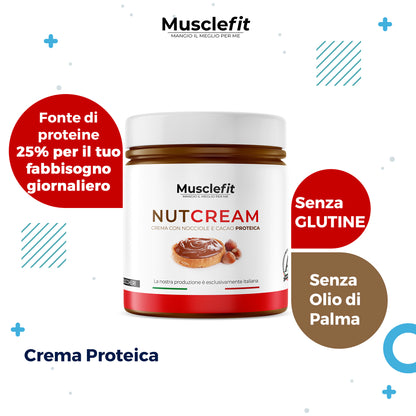 MuscleFit® Crema Proteica Nut Cream Nocciole e Cioccolato