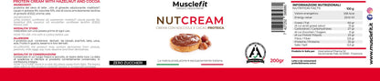 MuscleFit® Crema Proteica Nut Cream Nocciole e Cioccolato