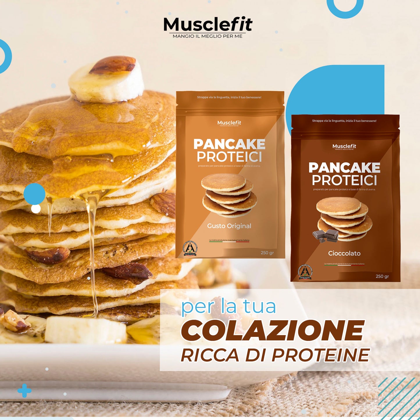 MuscleFit® Pancake Protein Cioccolato