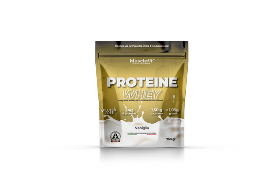 MuscleFit® - Proteine Whey Vaniglia - 750 gr